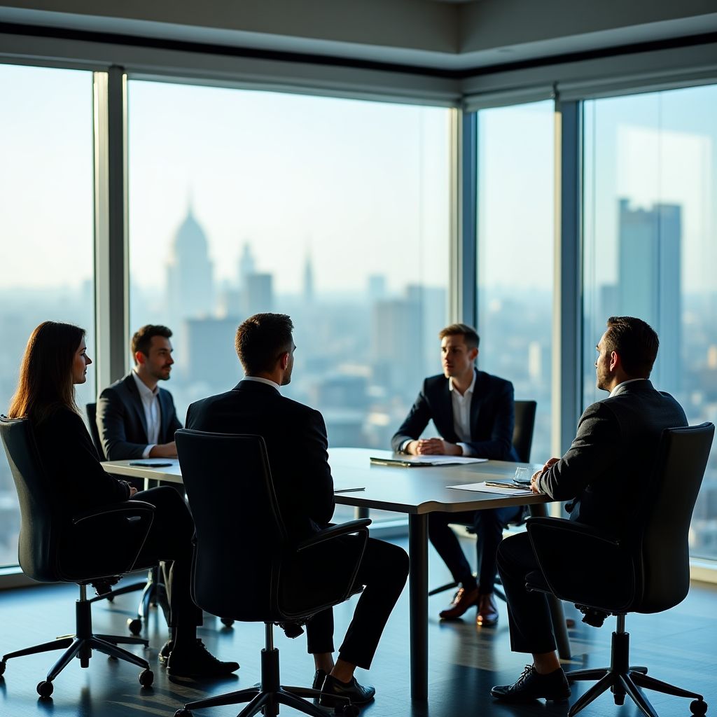 Equipo de GloboFinanzas en oficina moderna